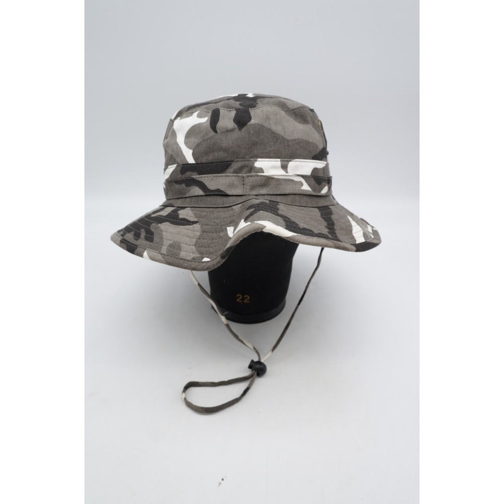 Mazaj Boonie Bucket Hat Cap Gray Snow Camo Hunting Mens Medium